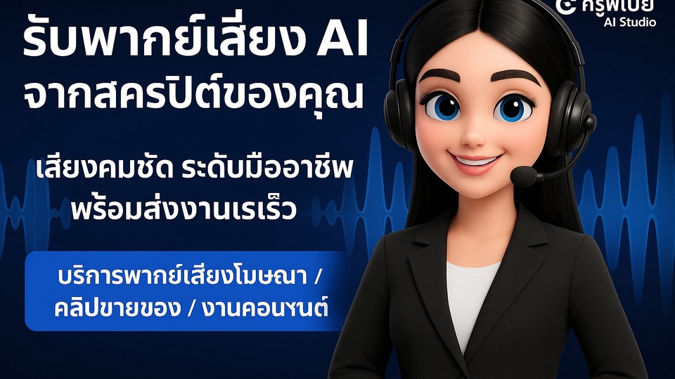 รับพากย์เสียงจากคลิปวีดีโอที่คุณมีให้