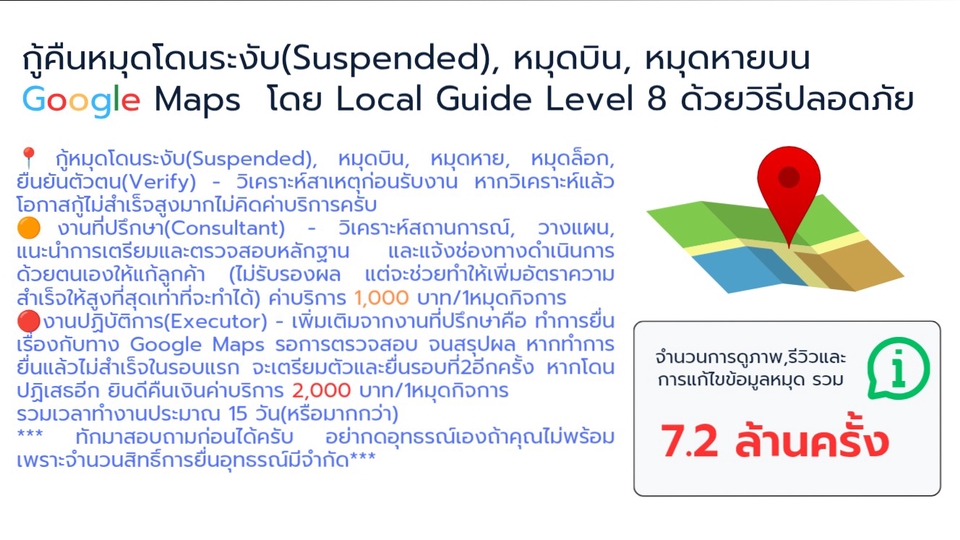 กู้คืนหมดโดนระงับ (Suspended) หมุดบิน หมุดหาย โดยLG8 ด้วยวิธีที่ปลอดภัย