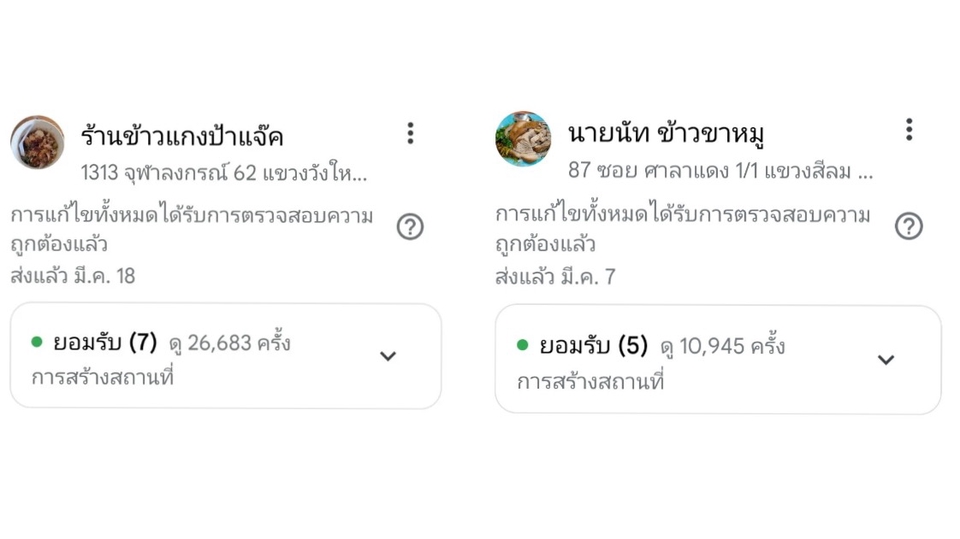 เพิ่มหมุดร้านอาหารริมทาง ไม่ถึง2เดือน ยอดเข้าถึงหลักหมื่น!