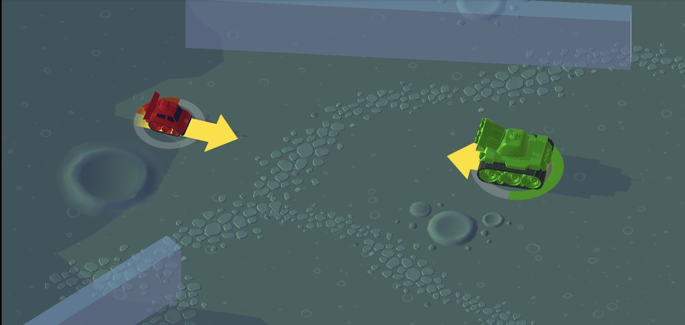 ภาพเกม "DASHING TANKS!"