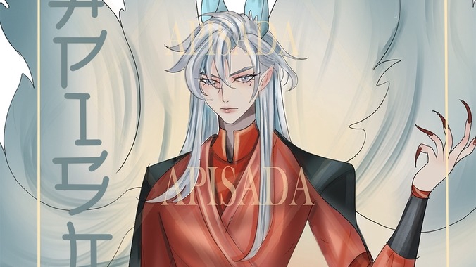 รับวาดรูปภาพประกอบดิจิตอล ภาพวาดตัวละครชายหางจิ้งจอก