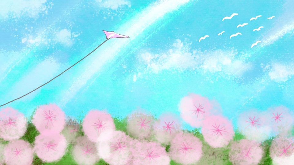 ความสวยงามของธรรมชาติ ทุ่งดอกไม้สีชมพู