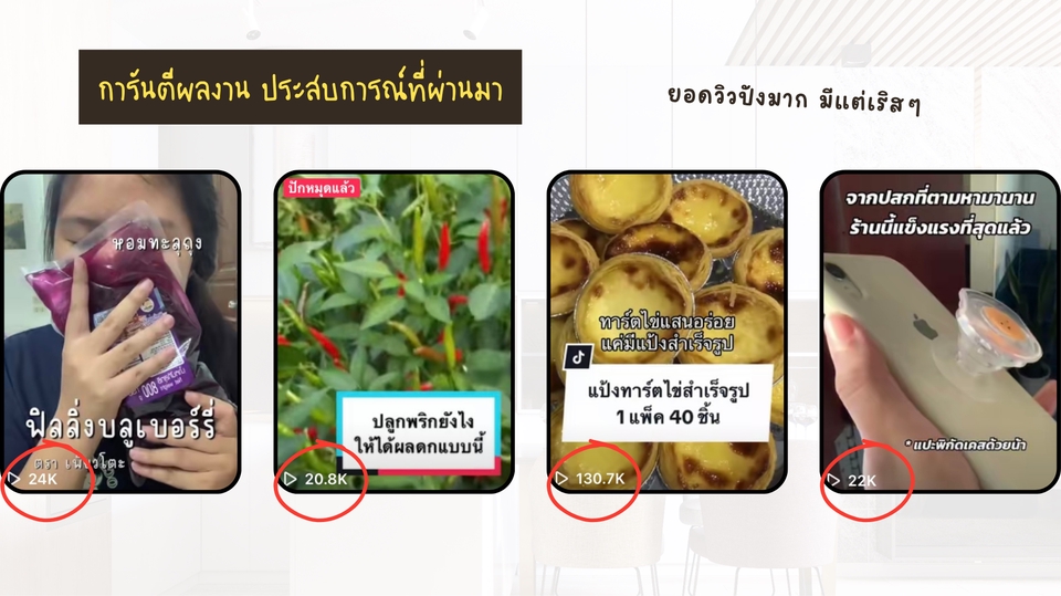 รับเขียนรีวิวสินค้า อาหาร ที่พัก บน TikTok ยอดวิวสูง