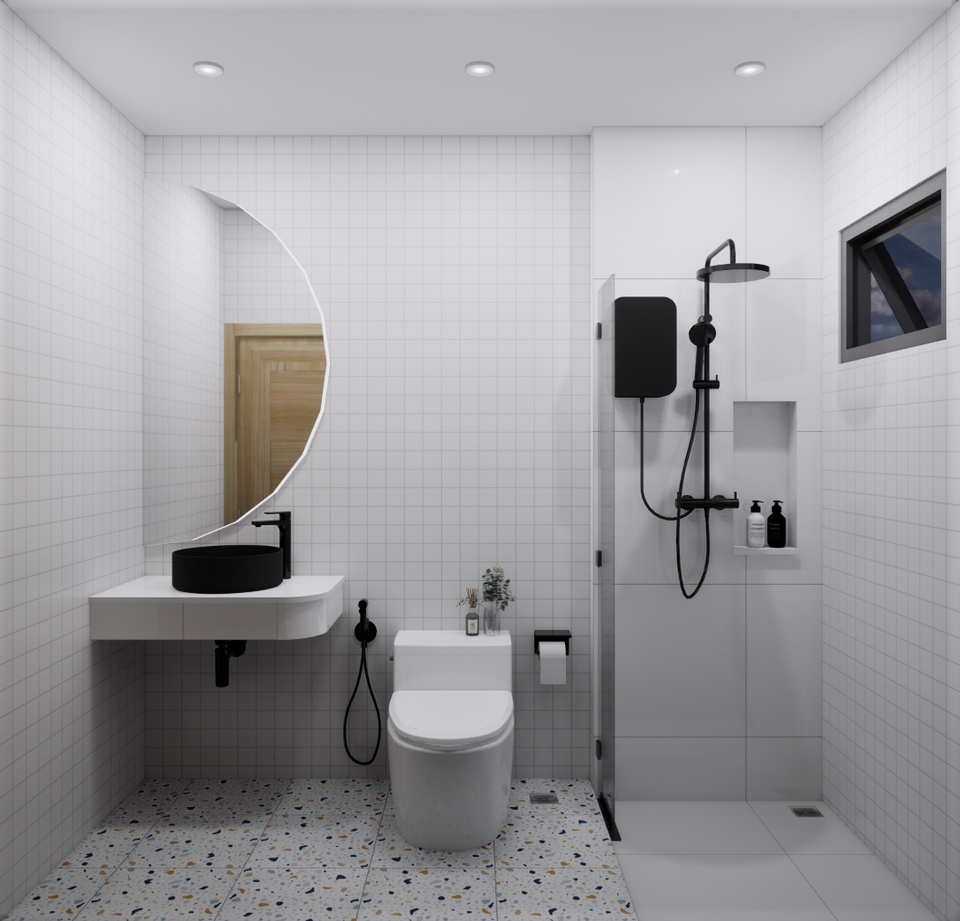 ออกแบบห้องน้ำ3มิติ perspective โมเดลห้องน้ำ