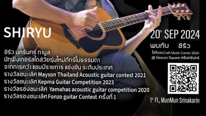 นักดนตรีอาชีพกีต้าร์บรรเลงเดี่ยว