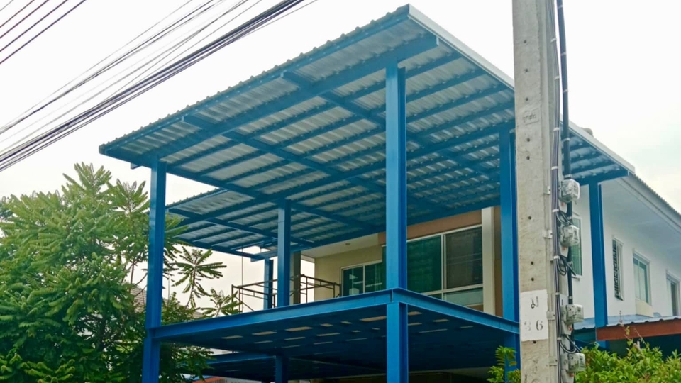 รับเหมาต่อเติมบ้านโครงเหล็กหลังคาเมทัลชีท