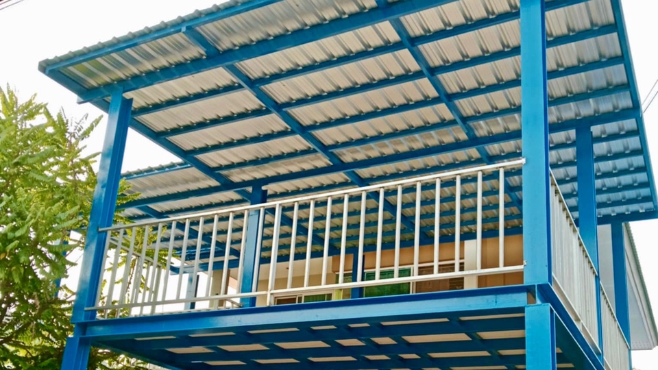 ผู้รับเหมาต่อเติมบ้านโครงสร้างเหล็ก หลังคาเมทัลชีท