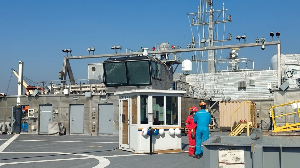 Onsite หน้างาน เรือรบจาก USA ประชุมเรื่องการ support อะไหล่ปั๊มสูบดับเพลิงและ After service