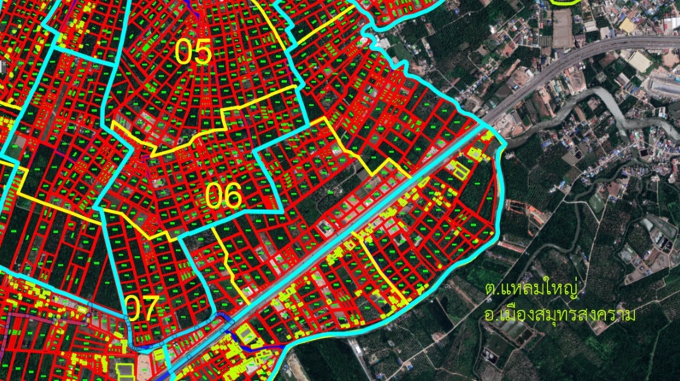 รับจัดทำรับจัดทำแผนที่แนวเขต แผนที่แปลงที่ดิน แผนที่หมู่บ้าน ชุมชน