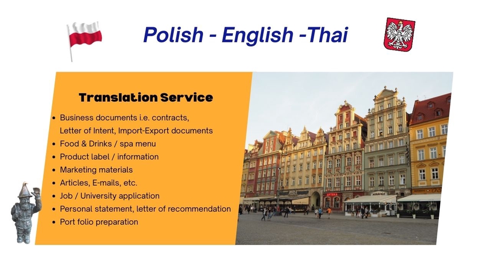 แปลภาษา - แปลภาษาโปแลนด์ โดยเจ้าของภาษา - 2