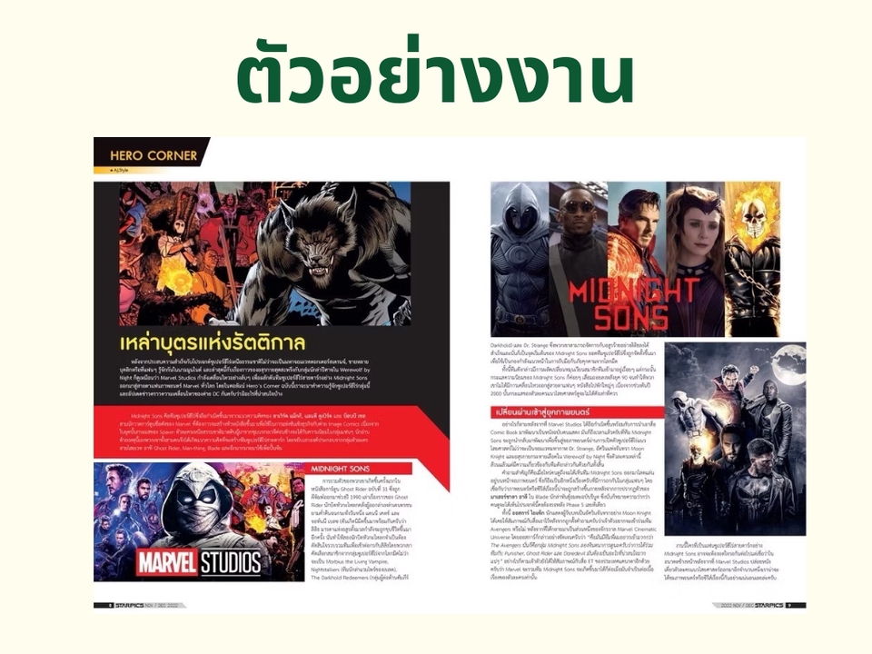 ผลงานการลงคอลัมน์งานเขียน