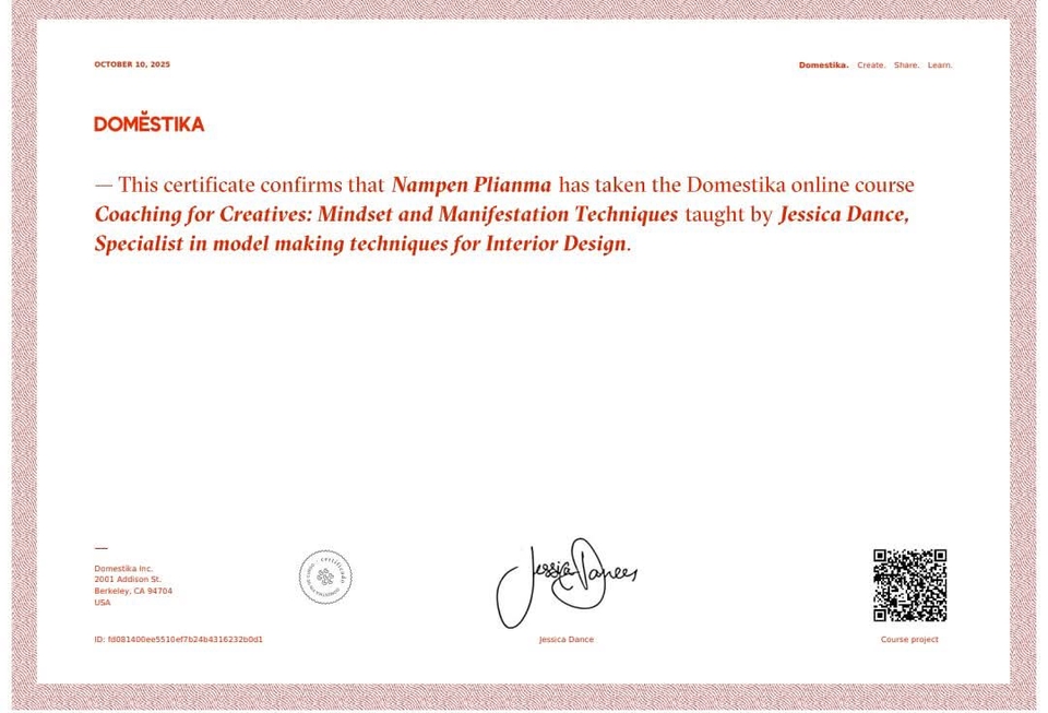 Certificate Coaching for Creatives: Mindset and Manifestation Techniques 