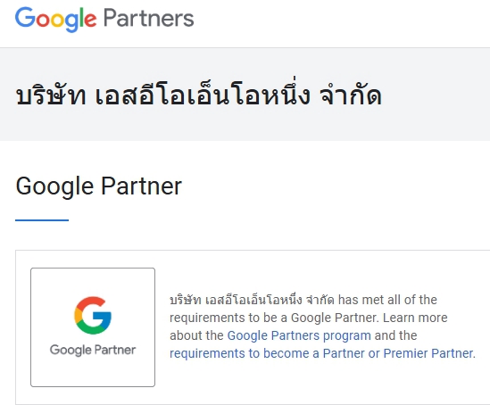 รับทำโฆษณาGoogle Ads บริษัทเอสอีโอเอ็นโอหนึ่ง