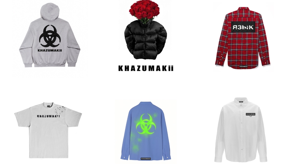 รับสกรีนเสื้อผ้าแฟชั่น Khazumaki  สกรีนคุณภาพสูง