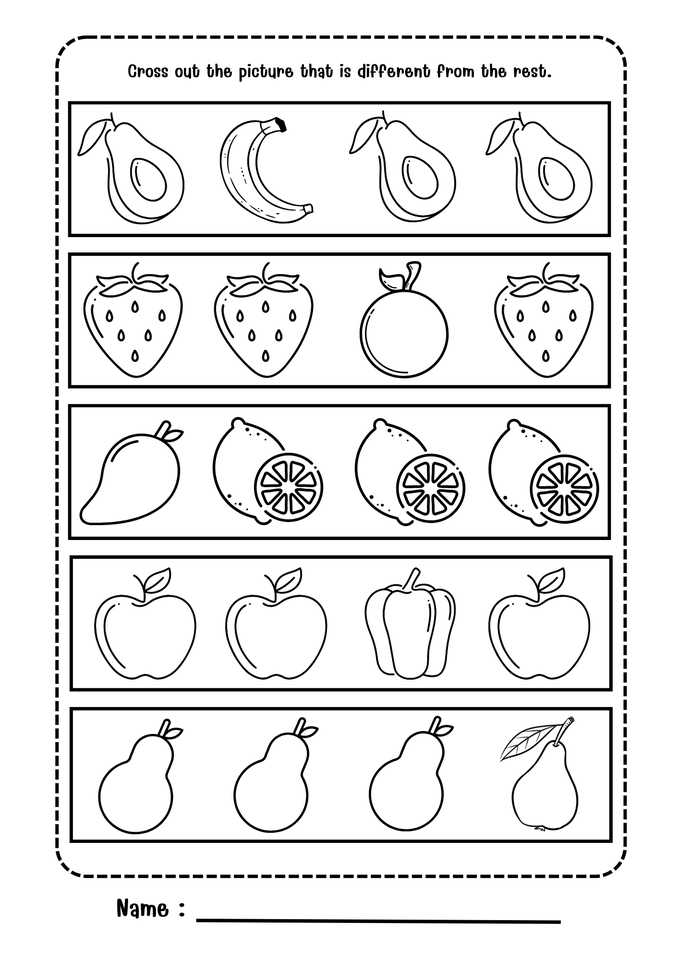 ทำสื่อการสอน - ใบงานสำหรับอนุบาล - 5