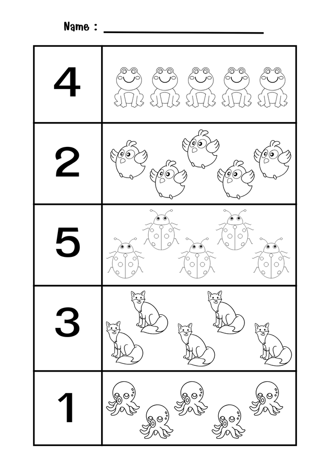 ทำสื่อการสอน - ใบงานสำหรับอนุบาล - 2