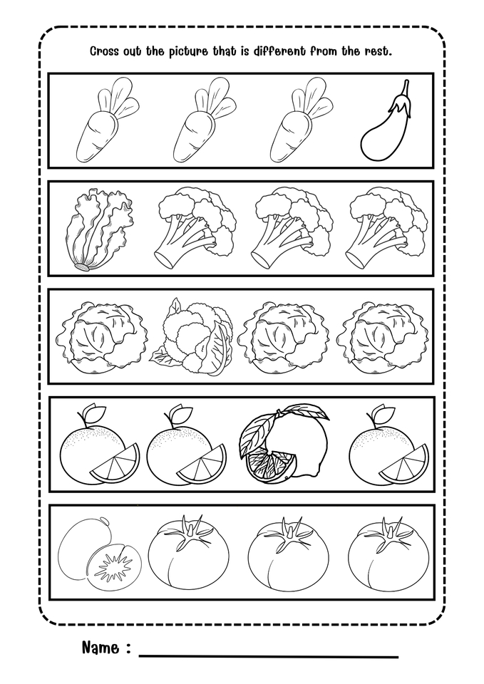 ทำสื่อการสอน - ใบงานสำหรับอนุบาล - 3