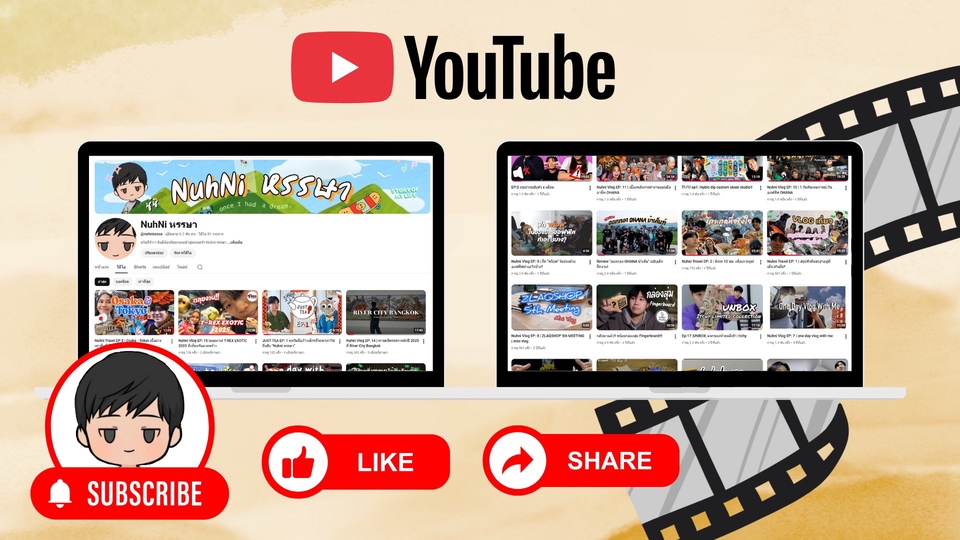 ภาพหน้าจอ YouTube ของบล็อกเกอร์รีวิวสินค้า, รับจ้างรีวิวสินค้า เน็ตไอดอล, รับรีวิวสินค้า tiktok, รีวิวสินค้า เสื้อผ้า อาหาร สถานที่ท่องเที่ยว, หา influencer กรุงเทพฯ เชียงใหม่ โคราช, หาคนรีวิวสินค้า, รับรีวิวอาหารอร่อย, บล็อกเกอร์ท่องเที่ยว