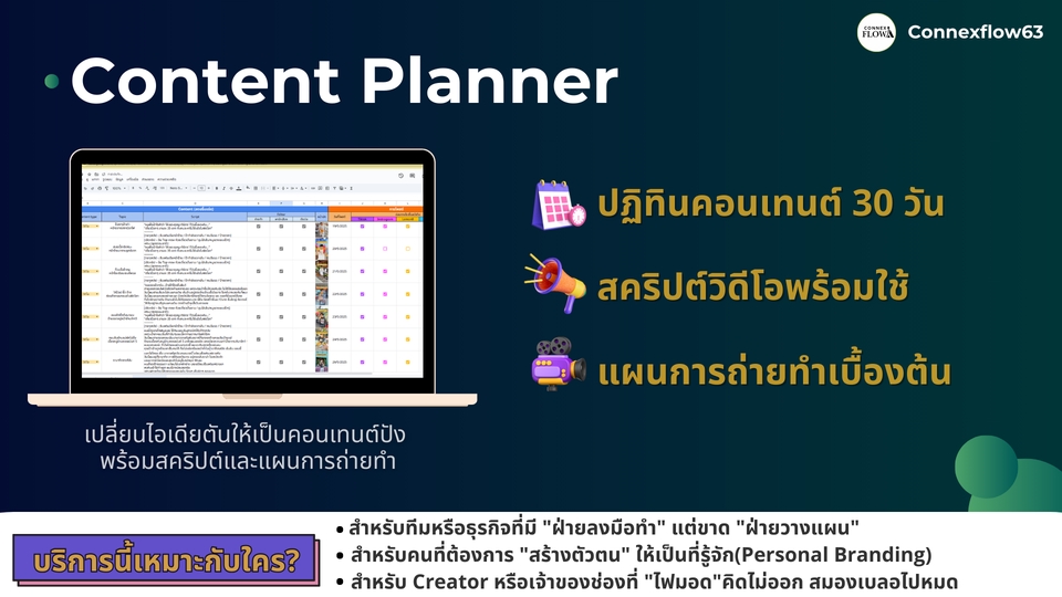 จ้างเน็ตไอดอลรีวิวสินค้า คอนเทนต์แพลนเนอร์