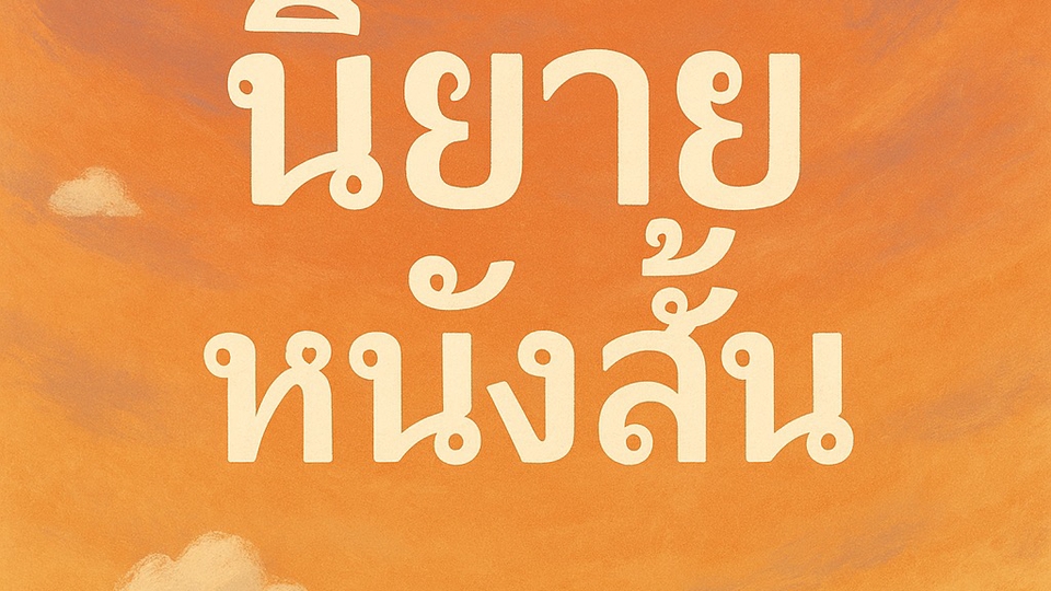 สามารถเขียนนิยาย/หนังสั้น ได้ทุกแนว