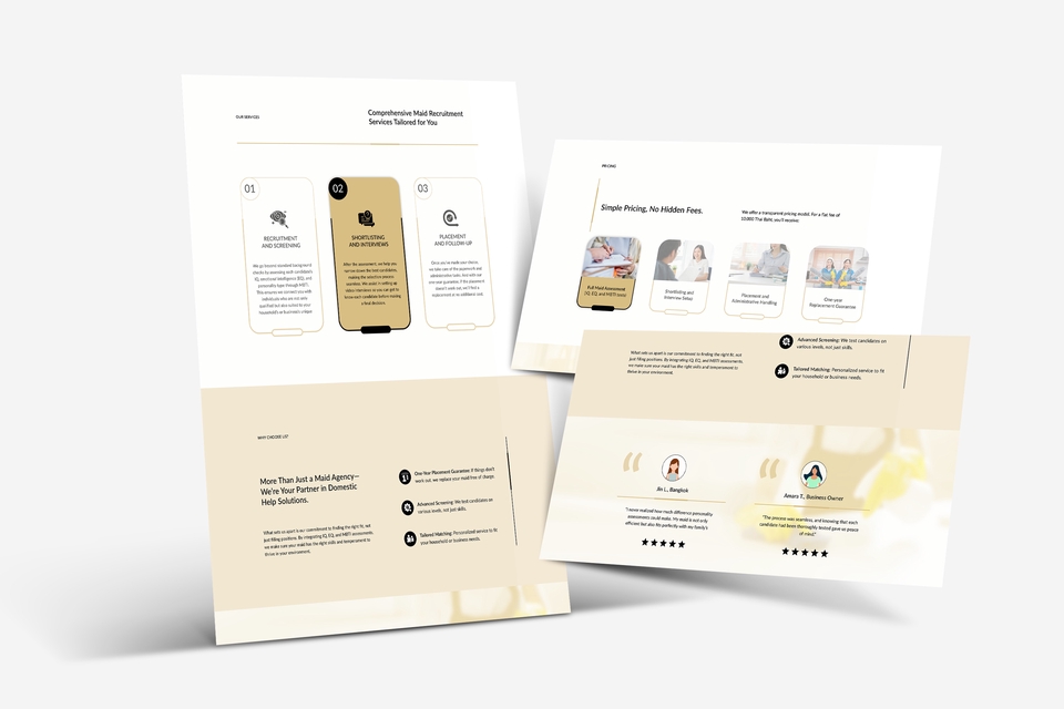 UX/UI Design for Web & App - ออกแบบ Minimal Modern Website สร้าง Web บน Wix Platform - 14