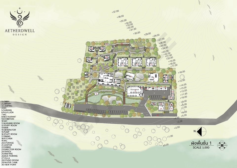 ออกแบบแปลน - รับลงสี Artwork Layout Plan/Master Plan/Plan ภายใน,ภายนอก/ Plan Landscapesสำหรับ Presentation  - 2