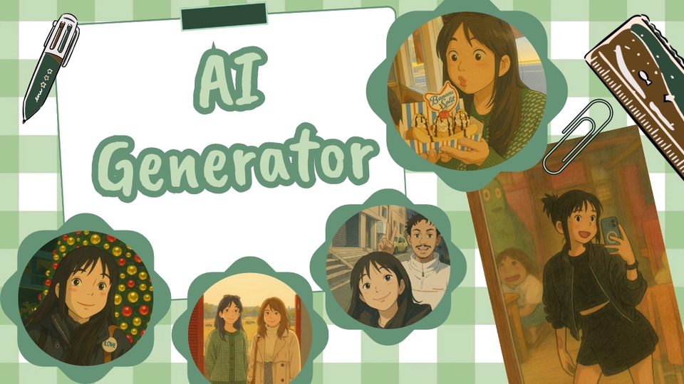 รับทำภาพ AI แนวสมจริง แฟนตาซี หรือมินิมอล ภาพการ์ตูนสไตล์อนิเมะ น่ารักสดใส ใช้ในคอนเทนต์ และของขวัญ