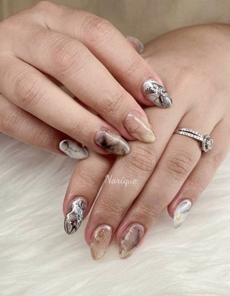 บริการทำเล็บที่บ้าน เจลสวยหรู โทนสีนู้ด