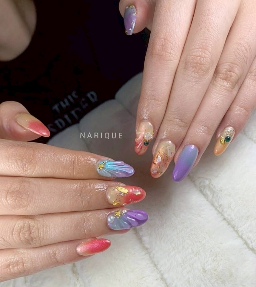 บริการทำเล็บที่บ้าน เจลทาเล็บสวย สีพาสเทล