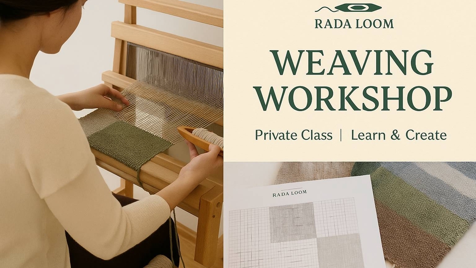 1. สอนทอผ้าแบบ Private Workshop
2. ออกแบบและทอผ้าตามสั่ง (Made-to-Order )