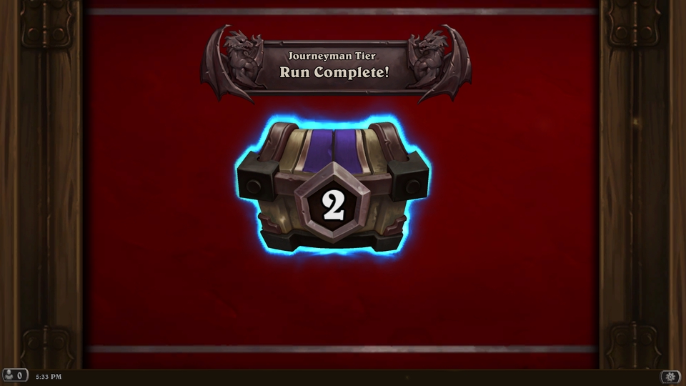 รับปั้มแรงค์เกม Journeyman Tier Run Complete