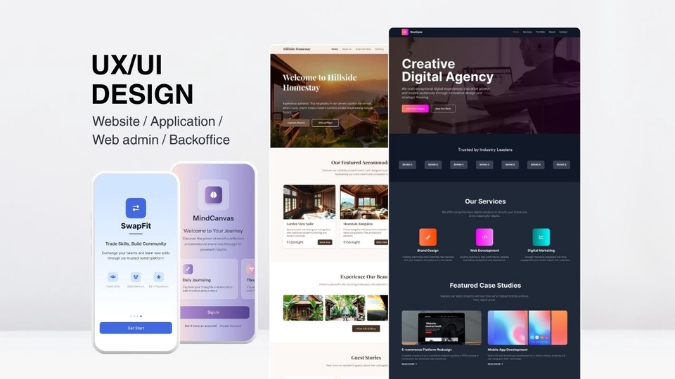 รับออกแบบ UX/UI Application / Website