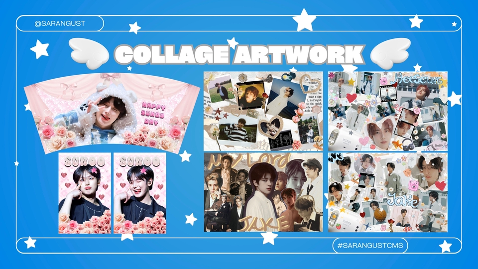 ทำ Giveaway - Giveaway Postcard / Wallpaper ( Collage ตัดเเปะ ) - 3