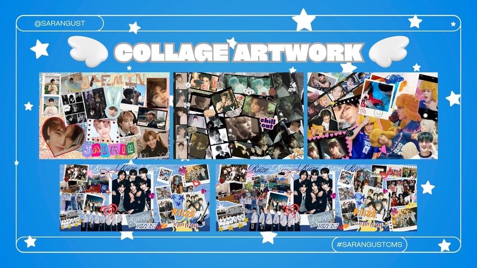 Giveaway Postcard ( Collage ตัดเเปะ )