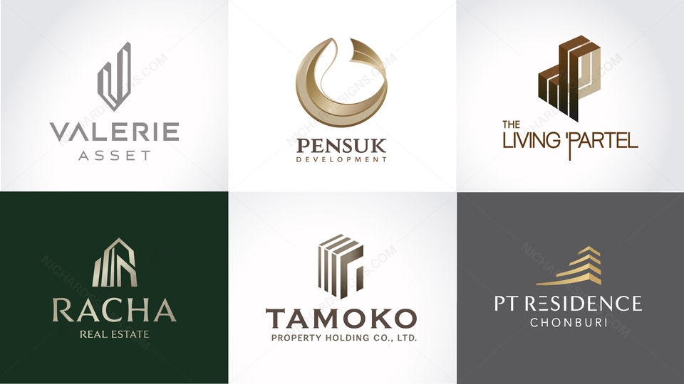รับออกแบบโลโก้บริษัทอสังหาริมทรัพย์หรู