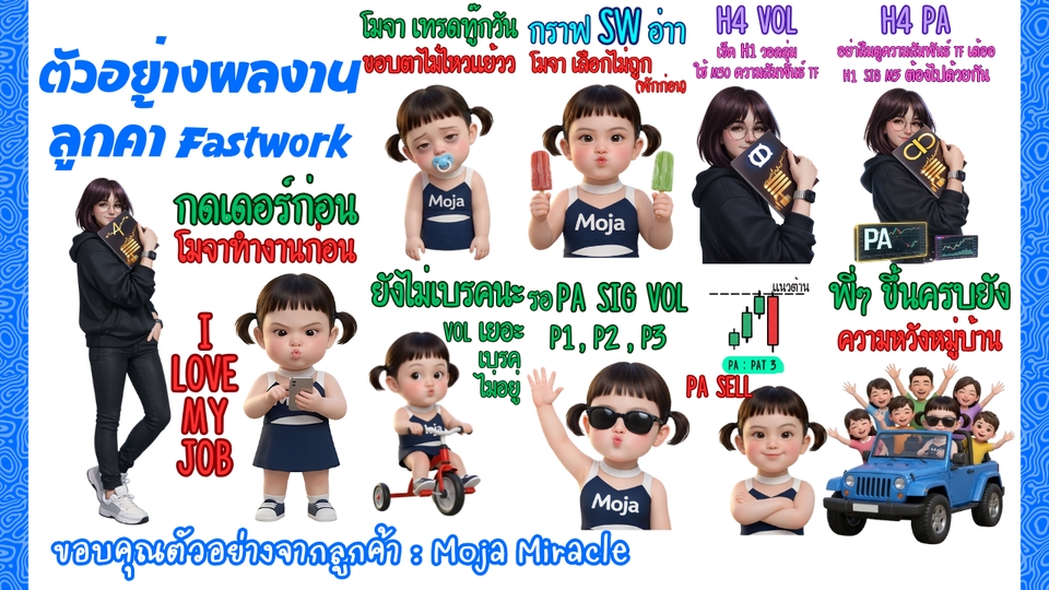 ออกแบบสติ๊กเกอร์ไลน์ เรับทำสติ๊กเกอร์ไลน์ คาแรกเตอร์การ์ตูนสร้างสติกเกอร์ไลน์น่ารักๆ สุดคุ้ม!