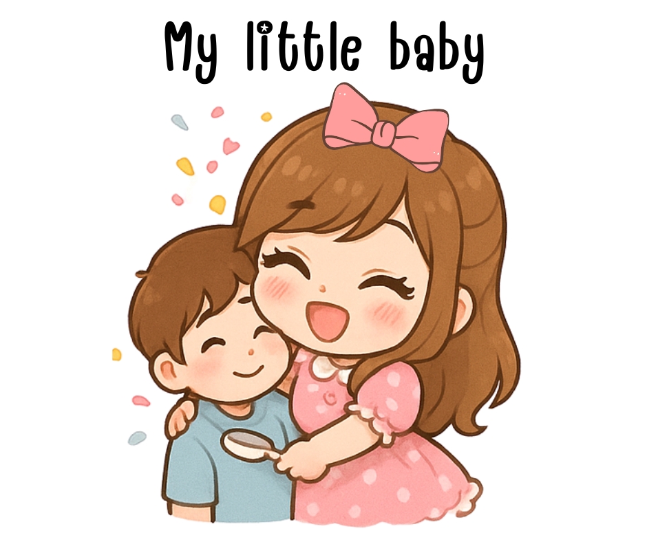 รับออกแบบสติ๊กเกอร์น่ารัก แม่ลูก สติ๊กเกอร์ไลน์ สติ๊กเกอร์ภาพประกอบ