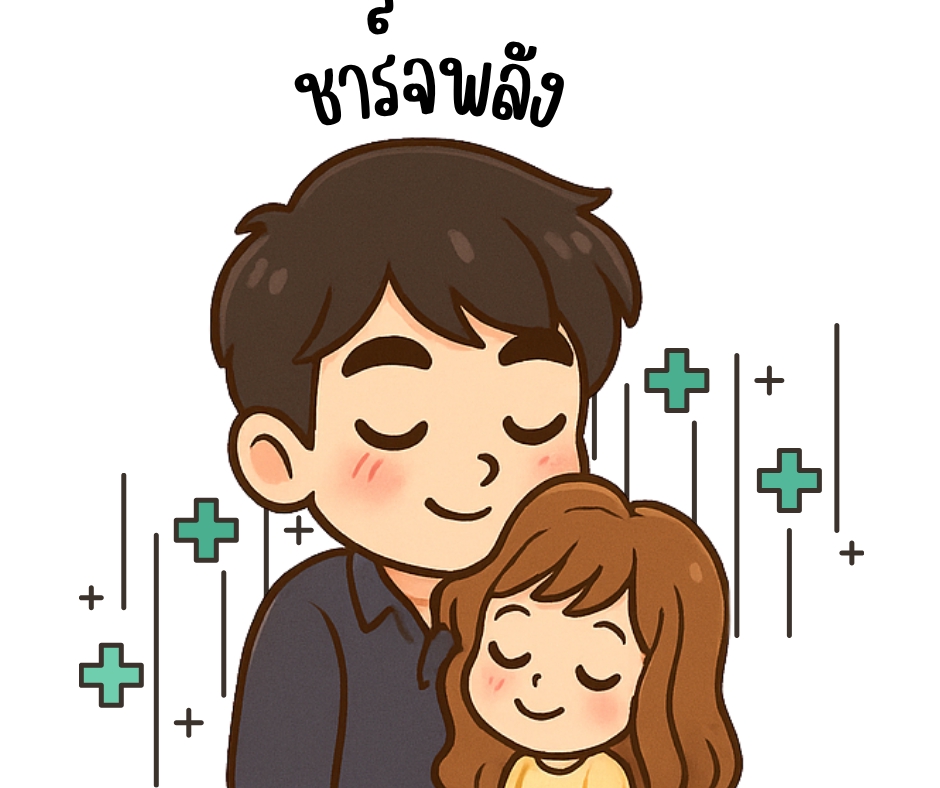 รับออกแบบสติ๊กเกอร์น่ารัก คู่รัก พ่อลูก