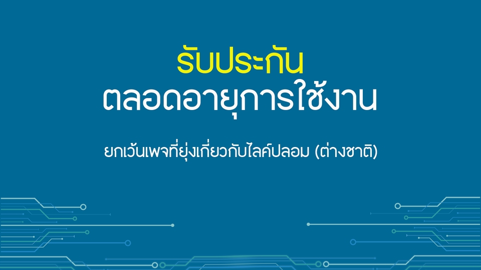 โปรโมทเพจ / เว็บ - เพิ่มยอดไลค์ + ติดตามแฟนเพจ (คนไทย 🇹🇭) (คนจริงมีตัวตน) (พรีเมี่ยม) - 3