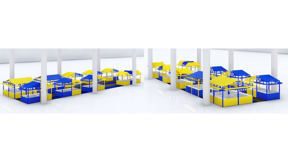 ทำโมเดล 3D - รับออกเเบบ 3D render perspective Even/Booth/Exhibition/Display/Stage - 9