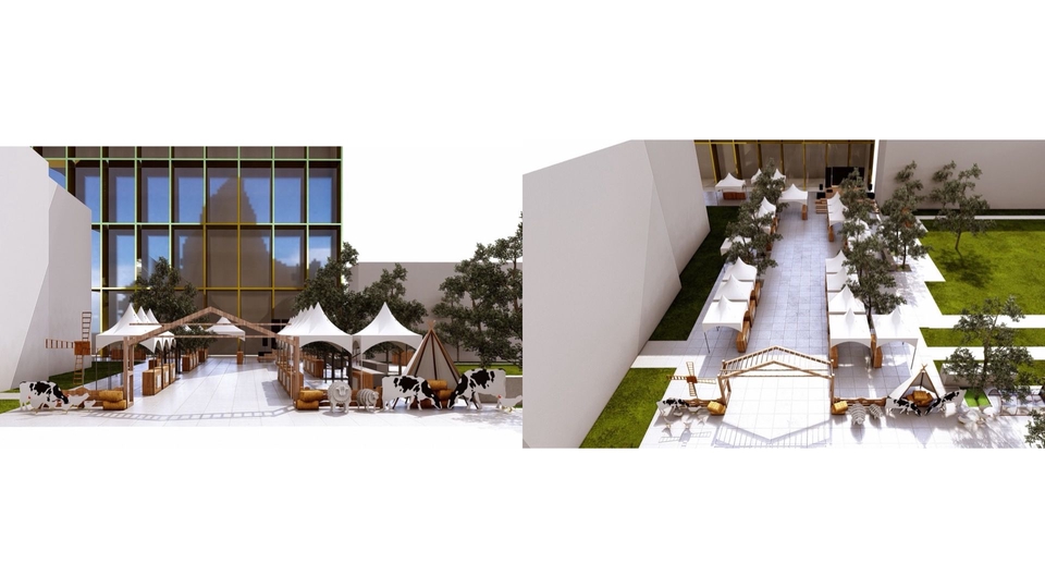 ทำโมเดล 3D - รับออกเเบบ 3D render perspective Even/Booth/Exhibition/Display/Stage - 2