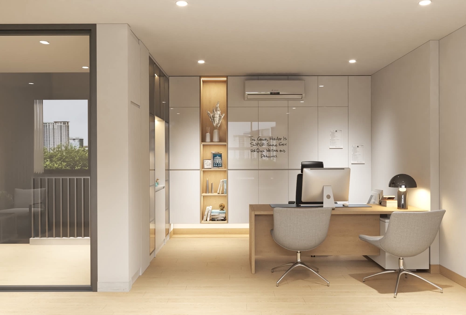 ออกแบบตกแต่งภายในและภายนอก - ออกแบบและรีโนเวท สำนักงานรามคำแหง ซอย 104 - 13
