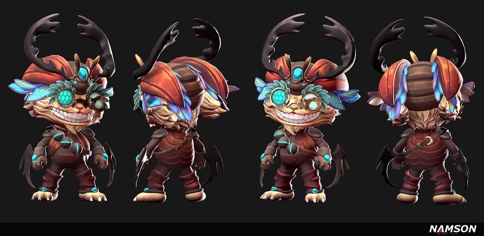 รับปั้นโมเดล3D ตัวละครน่ารัก โมเดลสามมิติ 3D character model