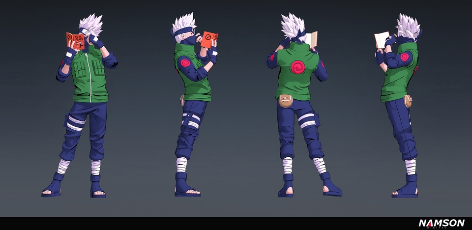 รับปั้นโมเดล3Dคาแรคเตอร์อนิเมะ แบบหมุนได้