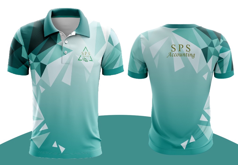 รับสกรีนเสื้อโปโล SPS Accounting ดีไซน์ทันสมัย