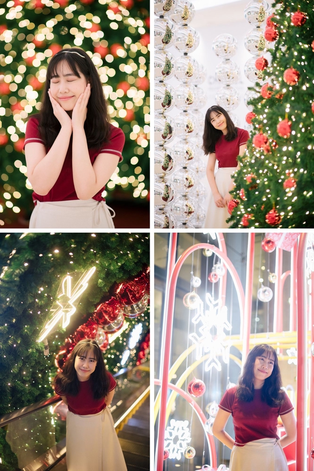 รับถ่ายภาพพอร์ตเทรตหญิงสาวสวย บรรยากาศคริสต์มาส ช่างภาพฟรีแลนซ์