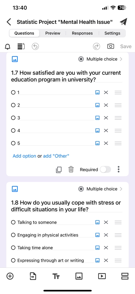 รับทำแบบสอบถามออนไลน์ แบบสอบถามวิจัย