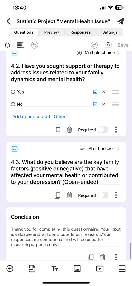 รับทำแบบสอบถามออนไลน์ แบบสอบถามสุขภาพจิต