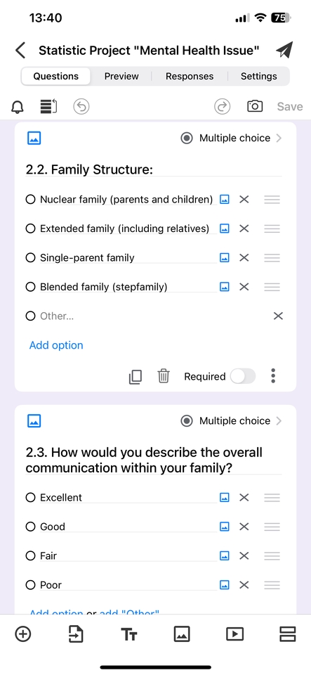 รับทำแบบสอบถามออนไลน์ แบบสอบถามโครงการวิจัยสุขภาพจิต