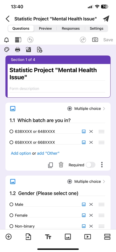 รับทำแบบสอบถามออนไลน์ แบบสอบถามวิจัย Google Form